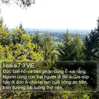 I-sai-a 7:3 VIE Bible Verse Image