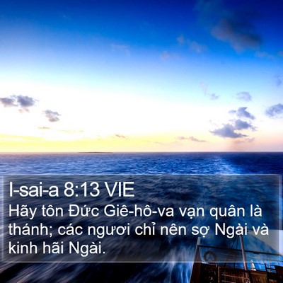 I-sai-a 8:13 VIE Bible Verse Image