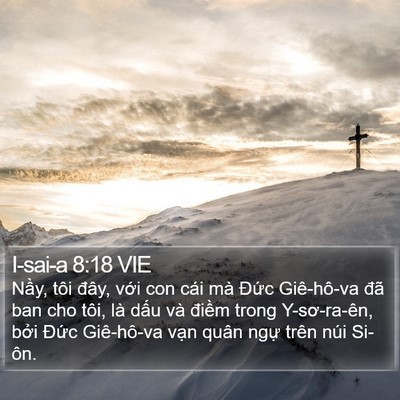 I-sai-a 8:18 VIE Bible Verse Image