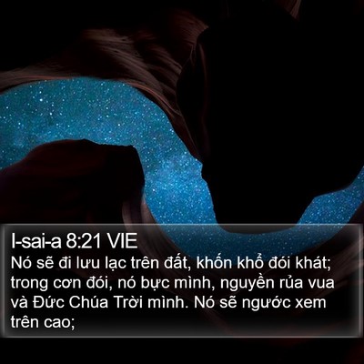 I-sai-a 8:21 VIE Bible Verse Image