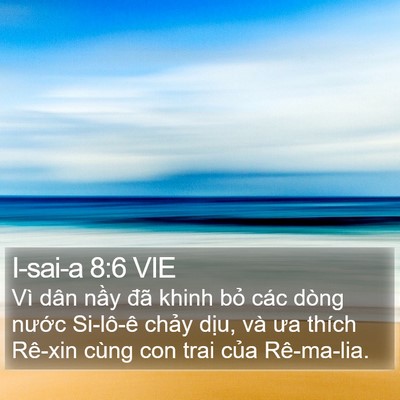I-sai-a 8:6 VIE Bible Verse Image