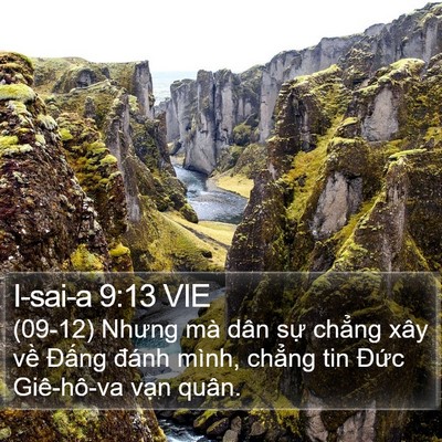 I-sai-a 9:13 VIE Bible Verse Image