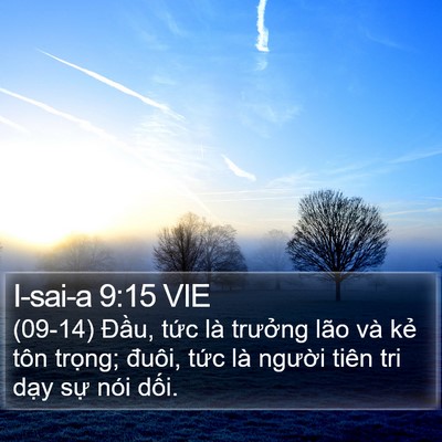 I-sai-a 9:15 VIE Bible Verse Image