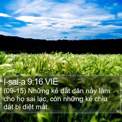 I-sai-a 9:16 VIE Bible Verse Image