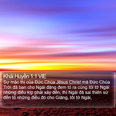 Khải Huyền 1:1 VIE Bible Verse Image