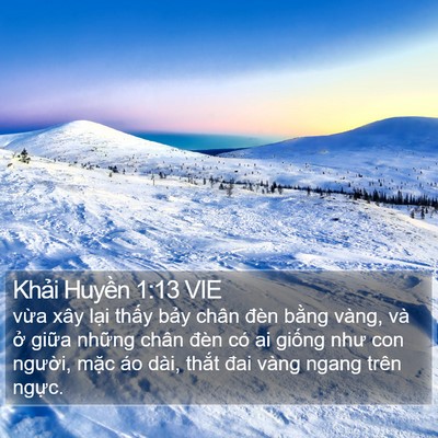 Khải Huyền 1:13 VIE Bible Verse Image