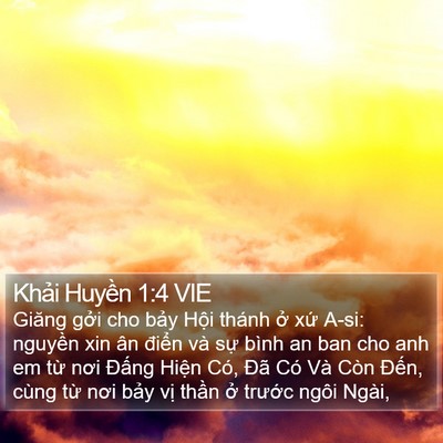 Khải Huyền 1:4 VIE Bible Verse Image