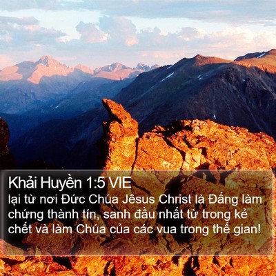 Khải Huyền 1:5 VIE Bible Verse Image
