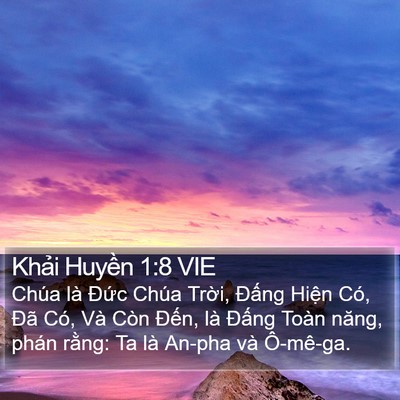 Khải Huyền 1:8 VIE Bible Verse Image