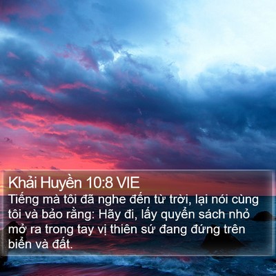 Khải Huyền 10:8 VIE Bible Verse Image