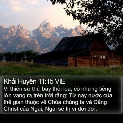 Khải Huyền 11:15 VIE Bible Verse Image