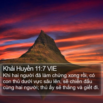 Khải Huyền 11:7 VIE Bible Verse Image