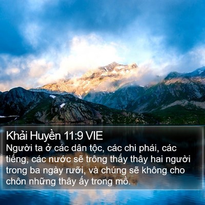 Khải Huyền 11:9 VIE Bible Verse Image
