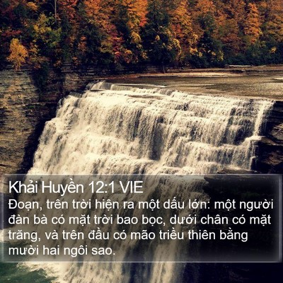 Khải Huyền 12:1 VIE Bible Verse Image