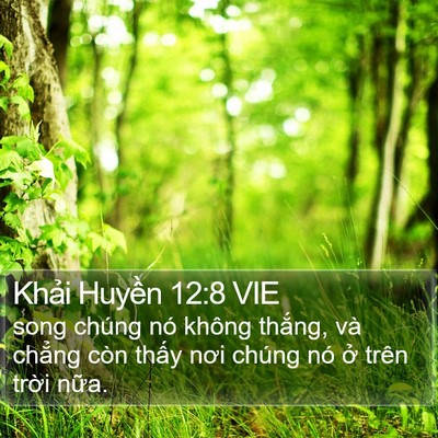 Khải Huyền 12:8 VIE Bible Verse Image