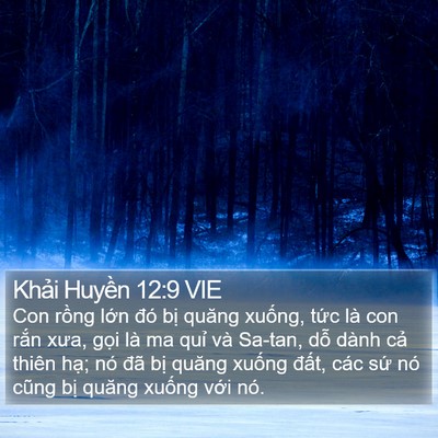 Khải Huyền 12:9 VIE Bible Verse Image