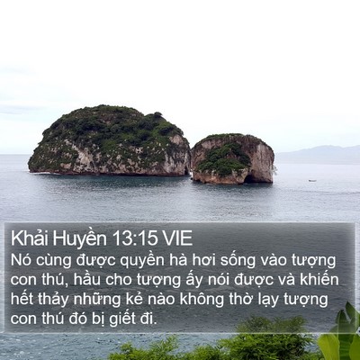 Khải Huyền 13:15 VIE Bible Verse Image