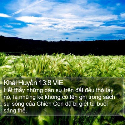 Khải Huyền 13:8 VIE Bible Verse Image