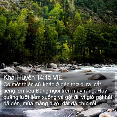 Khải Huyền 14:15 VIE Bible Verse Image