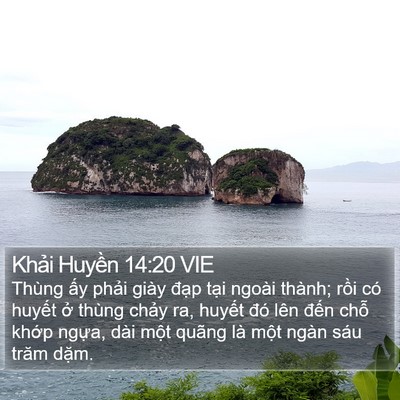 Khải Huyền 14:20 VIE Bible Verse Image