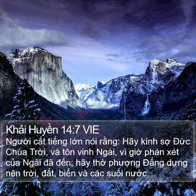 Khải Huyền 14:7 VIE Bible Verse Image