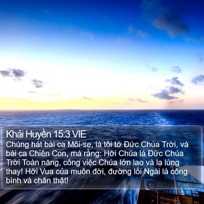 Khải Huyền 15:3 VIE Bible Verse Image