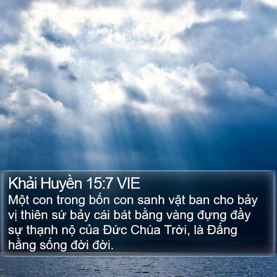 Khải Huyền 15:7 VIE Bible Verse Image