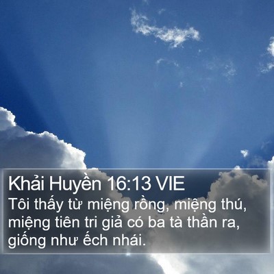 Khải Huyền 16:13 VIE Bible Verse Image