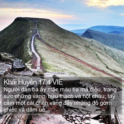 Khải Huyền 17:4 VIE Bible Verse Image