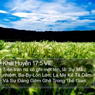Khải Huyền 17:5 VIE Bible Verse Image