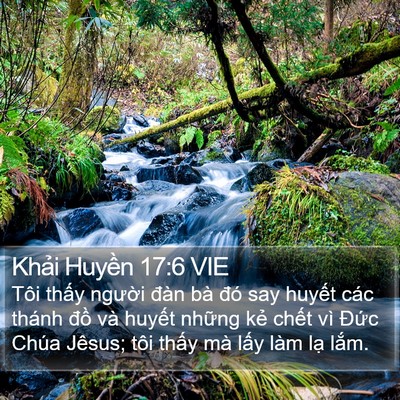 Khải Huyền 17:6 VIE Bible Verse Image