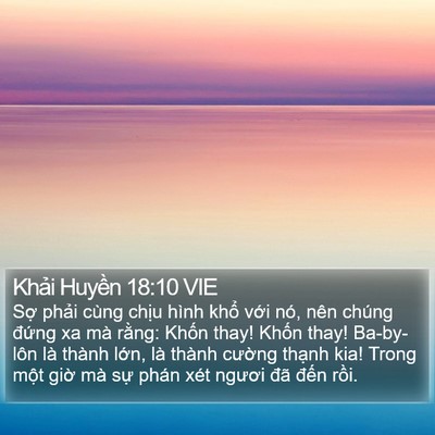 Khải Huyền 18:10 VIE Bible Verse Image
