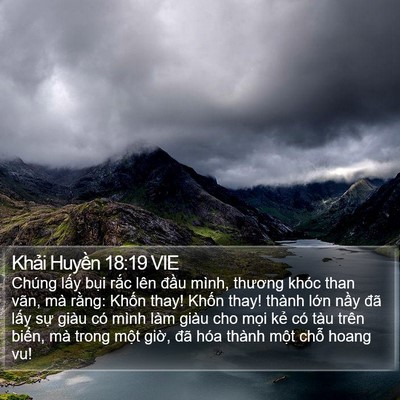 Khải Huyền 18:19 VIE Bible Verse Image