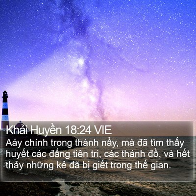Khải Huyền 18:24 VIE Bible Verse Image