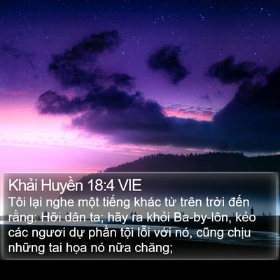 Khải Huyền 18:4 VIE Bible Verse Image