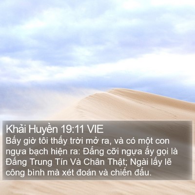 Khải Huyền 19:11 VIE Bible Verse Image