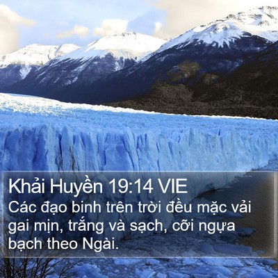 Khải Huyền 19:14 VIE Bible Verse Image