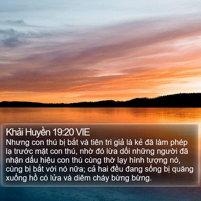 Khải Huyền 19:20 VIE Bible Verse Image