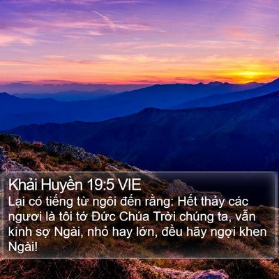 Khải Huyền 19:5 VIE Bible Verse Image