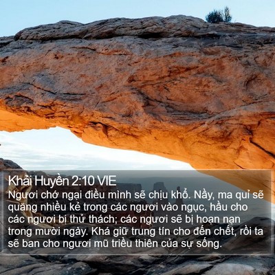 Khải Huyền 2:10 VIE Bible Verse Image