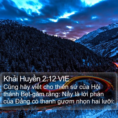 Khải Huyền 2:12 VIE Bible Verse Image