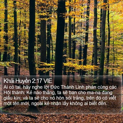 Khải Huyền 2:17 VIE Bible Verse Image