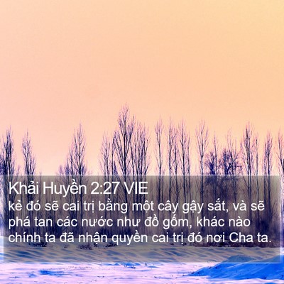 Khải Huyền 2:27 VIE Bible Verse Image
