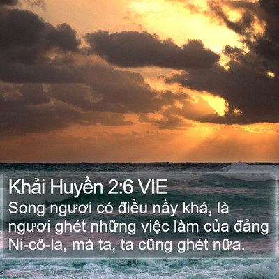 Khải Huyền 2:6 VIE Bible Verse Image