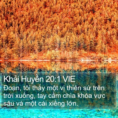 Khải Huyền 20:1 VIE Bible Verse Image