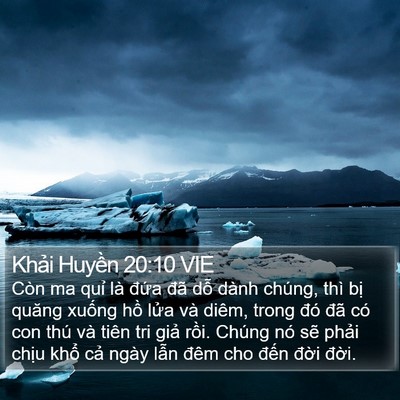 Khải Huyền 20:10 VIE Bible Verse Image