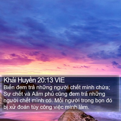 Khải Huyền 20:13 VIE Bible Verse Image