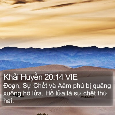 Khải Huyền 20:14 VIE Bible Verse Image