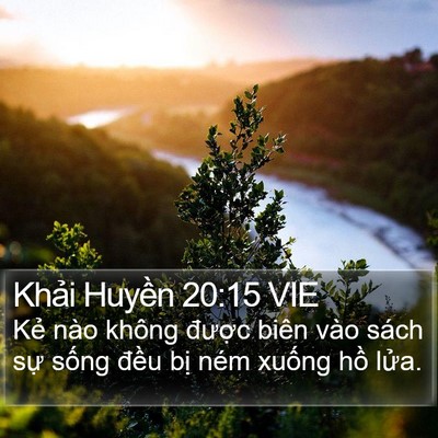 Khải Huyền 20:15 VIE Bible Verse Image