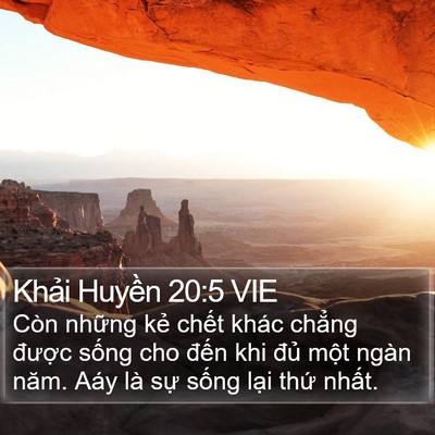 Khải Huyền 20:5 VIE Bible Verse Image